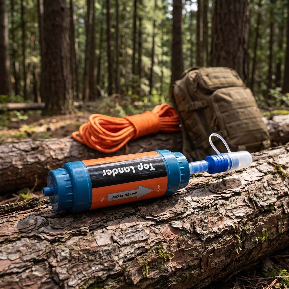 หลอดกรองน้ำขนาดเล็ก มินิ ไวท์เ - Water Purification Straw บทวิจารณ์และราคา